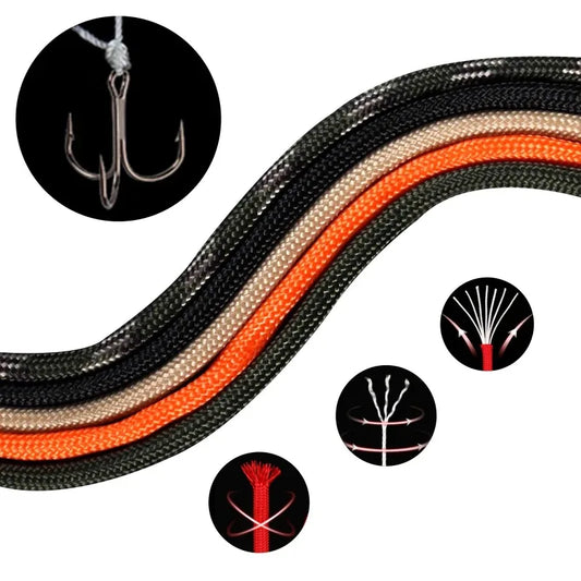 7 Cores 550 Paracord Cord 5 15 30 M Dia.4mm For Outdoor Camping Survival Lanyard Parachute Rope Hiking Tent Accessories