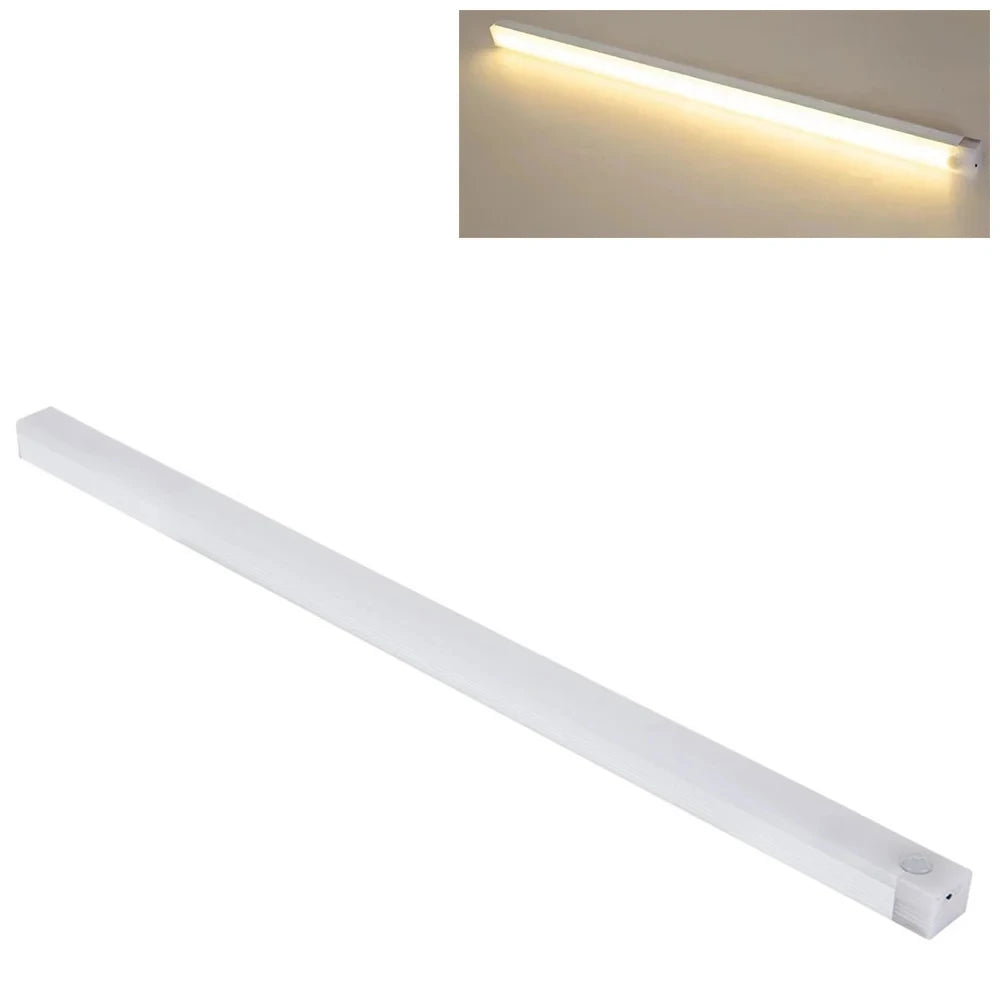 Cabinet Light USB Rechargeable Motion Sensor LED Bar Light Induction Night Light Portable for Kitchen Bedside Wardrobe Closet